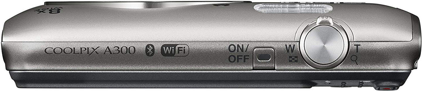 Nikon COOLPIX A100 20.1 MP Point & Shoot Digital Camera, Silver